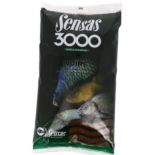 Sensas 3000 Noire Koncér Fekete Etetőanyag 1kg