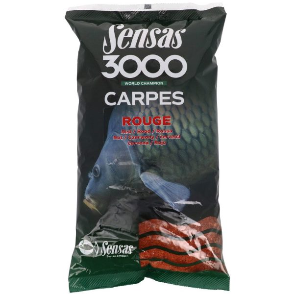 Sensas 3000 Carpes Jaune Ponty Piros Etetőanyag 1kg