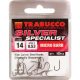 Trabucco Silver Specialist 12 Lapkás, Szakállas Feeder Horog 15db