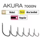 Trabucco Akura 7000 01 Lapkás, Szakállas Horog 15db