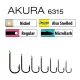 Trabucco Akura 6315 10 Lapkás, Szakállas Horog 15db