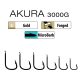 Trabucco Akura 3000G 08 Lapkás, Szakállas Horog 15db