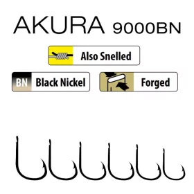 Trabucco Akura 9000 BN 06 Lapkás, Szakállas Horog 15db