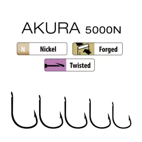 Trabucco Akura 5000N 12 Lapkás, Szakállas Horog 15db