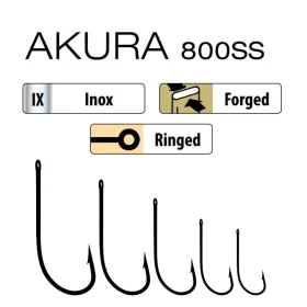 Trabucco Akura 800 SS 7/0 Ragadozóhalas Horog 4db