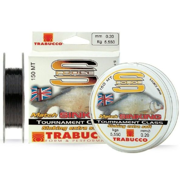 Trabucco S-Force Match Sinking 150m 0,20mm Monofil Főzsinór