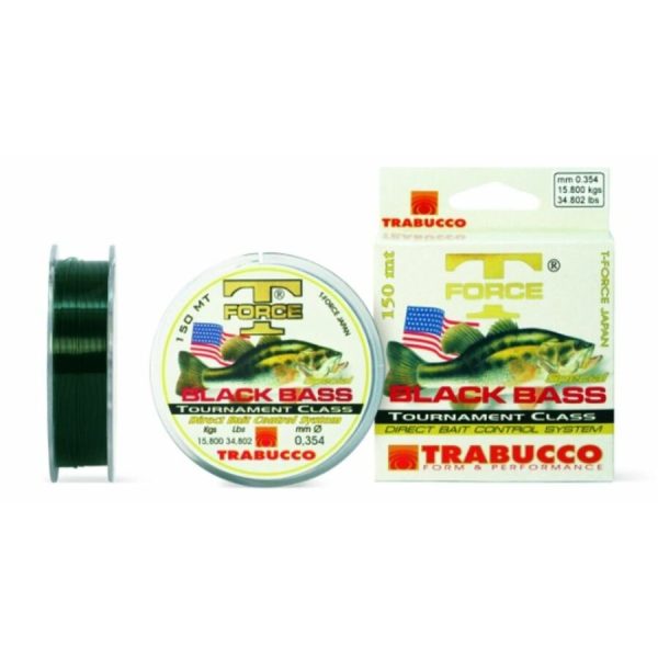 Trabucco T-Force Black Bass 150m 0,205mm Monofil Főzsinór