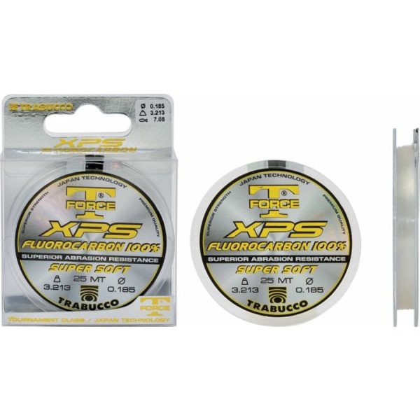 Trabucco T-Force Fluorocarbon 25m 0,098mm Monofil Előkezsinór