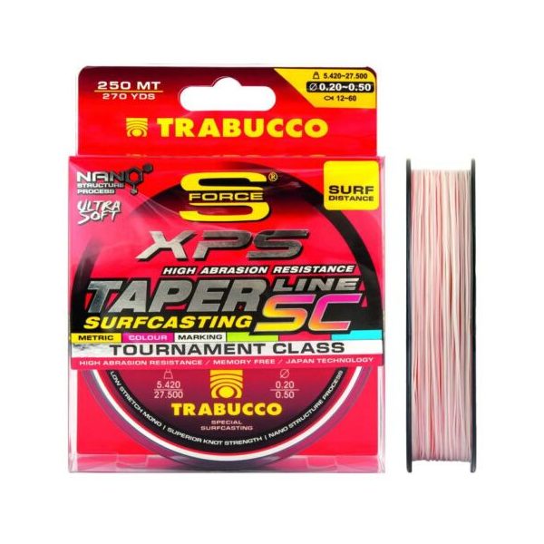 Trabucco Taper Line SC Surfcasting 250m 0,45-0,18mm Monofil Főzsinór