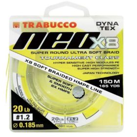   Trabucco Dyna-Tex Neo X8 150m 0,205mm Sárga Fonott Főzsinór