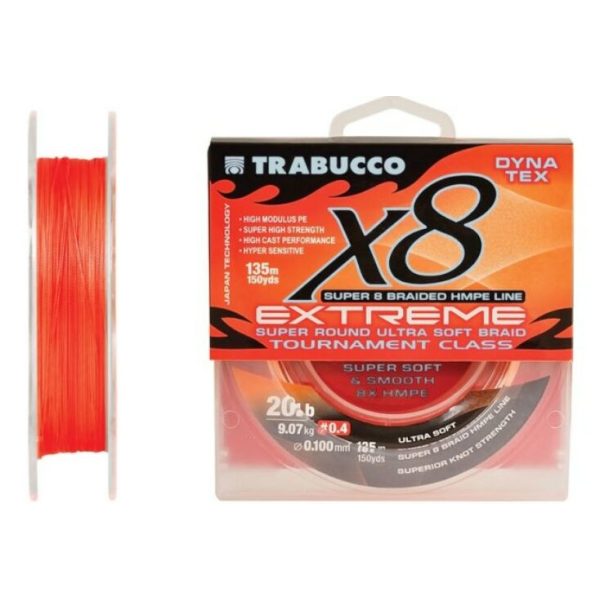 Trabucco Dyna-Tex X8 Extreme 135m 0,31mm Fonott Főzsinór