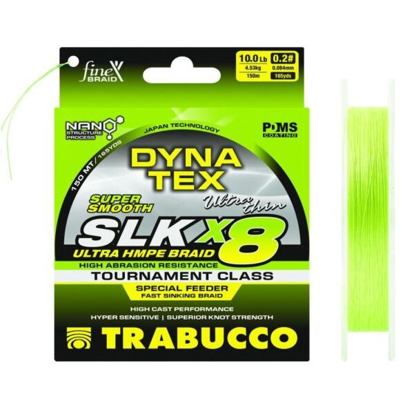 Trabucco Dyna-Tex SLK X8 Special Feeder Sinking 150m 0,084mm Fonott Főzsinór