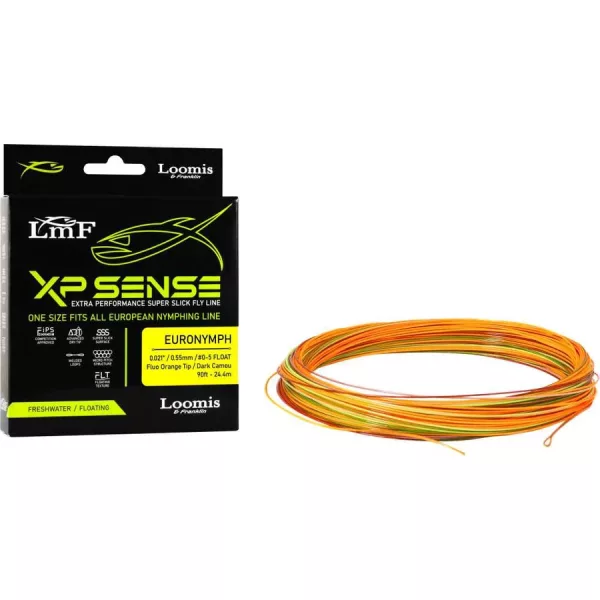 Loomis & Franklin XP Sense Fly Line Euro Nymph #0-5 23,4+1m Dark Camou Legyező Főzsinór