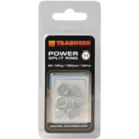 Trabucco Power Split Ring 12,5mm Kulcskarika 6db