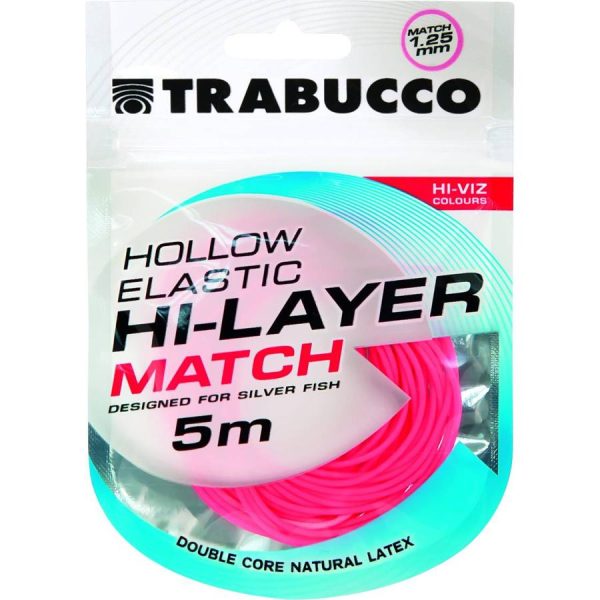 Trabucco Hi-Layer Hollow Elastic Match Rakós Csőgumi 1,25mm 5m