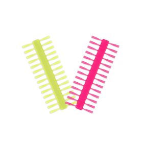 Delphin Q-Stop Stopper Sárga-Rózsaszín 7mm