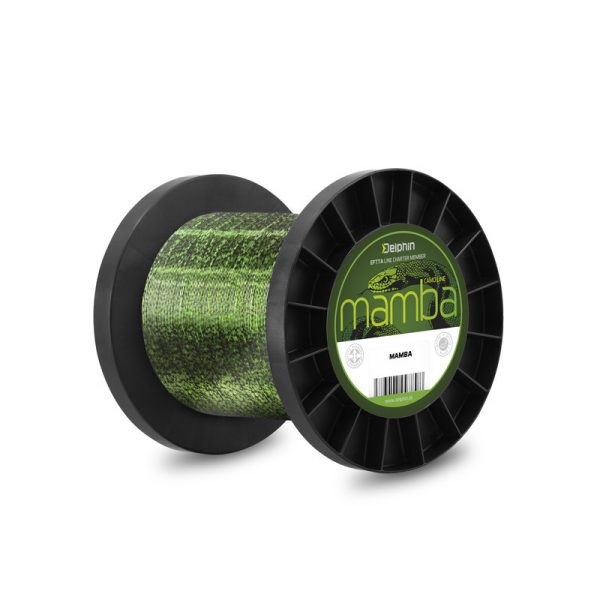 Delphin MAMBA Carp / camou 0,30mm 15,5lbs 6000m/1m CSÉVÉLŐS