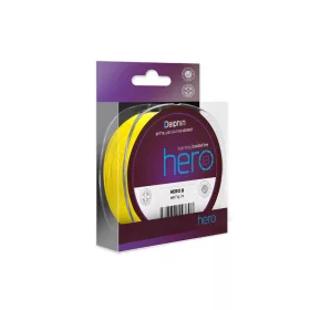 Delphin HERO 8 0,18mm Fonott Fluo sárga
