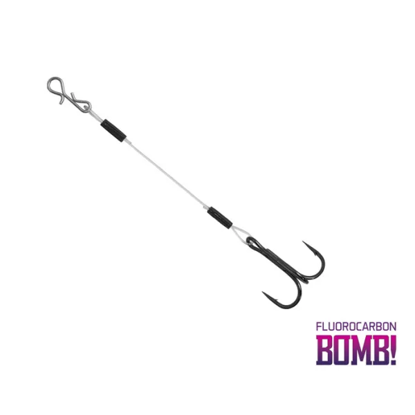 Delphin BOMB! Twisto RIGS Fluorocarbon / 3db Fluorocarbon 4 10cm