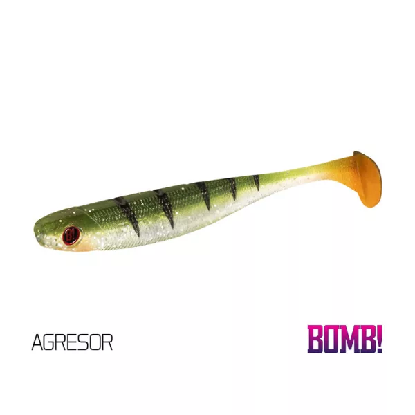 Delphin Top mix BOMB! Rippa csali - Agresor + Redface + Best + Candy + Virus 5db Gumi műcsali 10cm