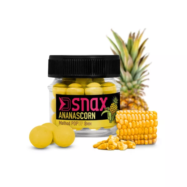 Csalizás, etetés - Horogcsali - Delphin D SNAX POP csali 10mm Kukorica-Ananász Pop Up Feeder Csali