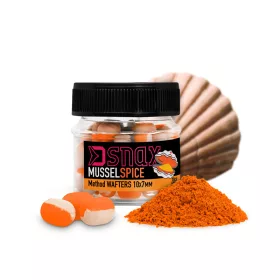   Csalizás, etetés - Horogcsali - Delphin D SNAX WAFT csali 10x7mm Kagyló-Fűszer Pop Up Feeder Csali