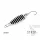 Delphin Villantó  STRIP Támolygó villantó 10 7,5gr Zebra