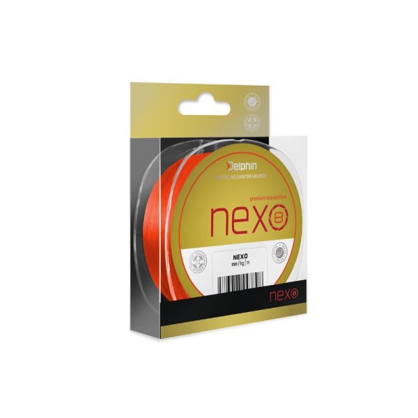 Delphin NEXO 8 / fluo narancsszínű 0,12mm 16,5lbs 130m fonott főzsinór