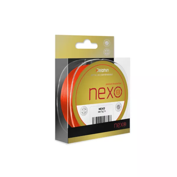Delphin NEXO 8 / fluo narancsszínű 0,16mm 21,8lbs 130m fonott főzsinór