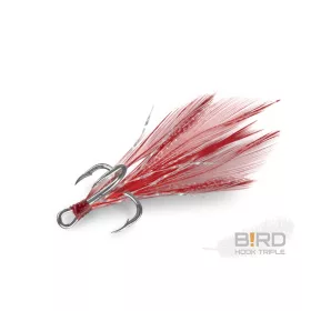 Delphin B!RD Hook TRIPLE / 3db piros tollak #6