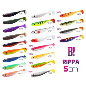   Delphin DuoPACK BOX Top mix BOMB! Rippa / 12x 5db 5cm/MIX gumihal