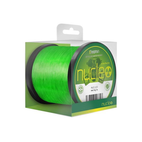 Delphin Nucleo Fluo Zöld 0,35mm 600m Pontyozó Monofil Főzsinór