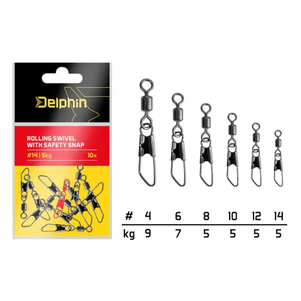 Delphin Biztonsági Forgókapocs #12 10db