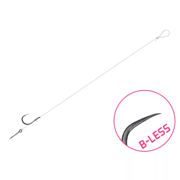 Delphin FLR Sting 8cm 0.22mm #6 Előkötött Szakáll Nélküli Horog Csalitüskével 6db