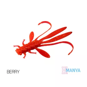 Delphin Manya UVs Nimfa - Berry 10,5cm Plasztik Csali 5db