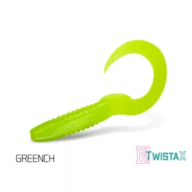   Delphin TwistaX Eeltail UVs - Greench 15cm Plasztik Csali 5db