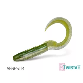   Delphin TwistaX Eeltail UVs - Agresor 15cm Plasztik Csali 5db