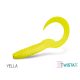 Delphin TwistaX Eeltail UVs - Yella 15cm Plasztik Csali 5db