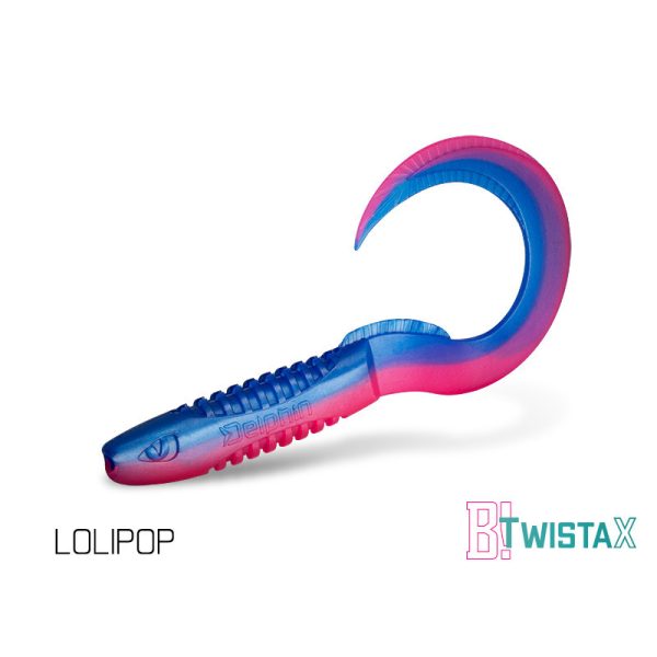 Delphin TwistaX Eeltail UVs - Lolipop 15cm Plasztik Csali 5db