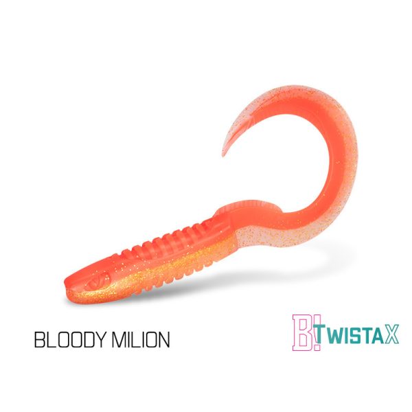 Delphin TwistaX Eeltail UVs - Bloody Milion 15cm Plasztik Csali 5db