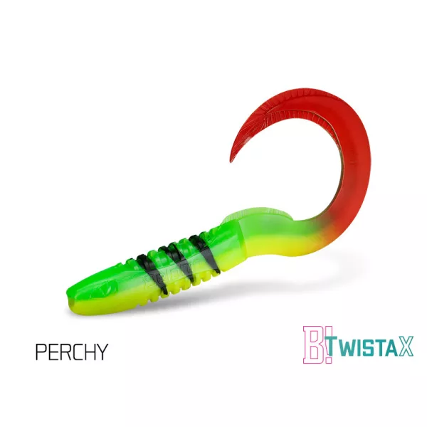 Delphin TwistaX Eeltail Uvs Top Mix 15cm Plasztik Csali 5db - Perchy, Candy, Booty, Redface, Firedot