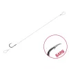 Delphin FLR Loop 8cm 0,22mm 10 Füles, Szakállas Előkötött Horog 6db