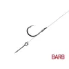 Delphin FLR Sting 8cm 0,22mm 10 Füles, Szakállas Előkötött Horog Csalitüskével 6db