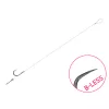 Delphin FLR Sting 8cm 0,22mm 10 Füles, Szakáll nélküli Előkötött Horog Csalitüskével 6db