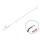 Delphin Proxi Sting 12cm 0,10mm 12 Füles, Szakállas Előkötött Horog Csalitüskével 6db