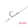 Delphin Proxi Sting 8cm 0,10mm 12 Füles, Szakáll Nélküli Előkötött Horog Csalitüskével 6db