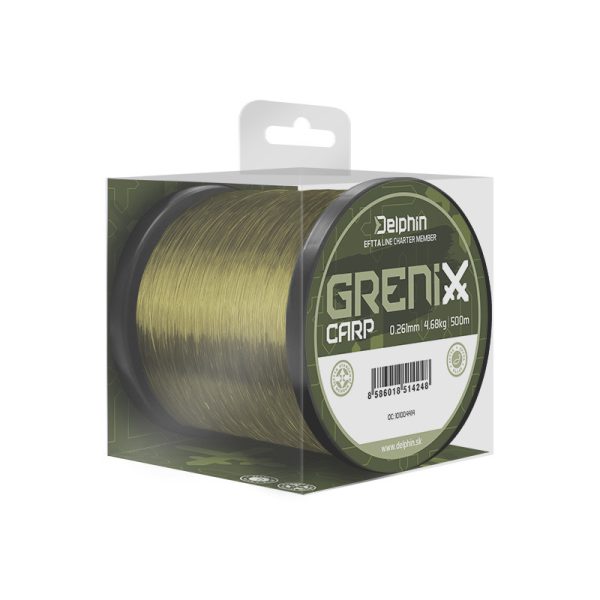 Delphin Grenix Carp Zöld 0,261mm 1000m Monofil Főzsinór