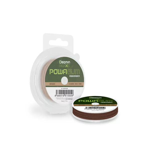 Delphin Reaxe PowaGum 0,6mm Absorber Barna Erőgumi 10m