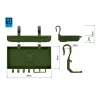 Delphin Camo ShelfPod 20x10x3cm Rodpod Polc