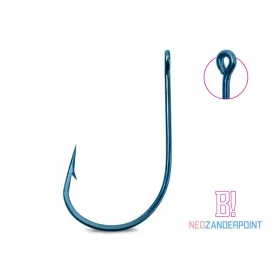   Delphin B! Neo ZanderPoint Blu 1 Füles, Szakállas Pergető Horog 10db